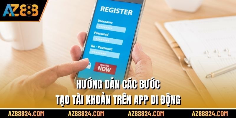 Hướng dẫn các bước tạo tài khoản trên app di động